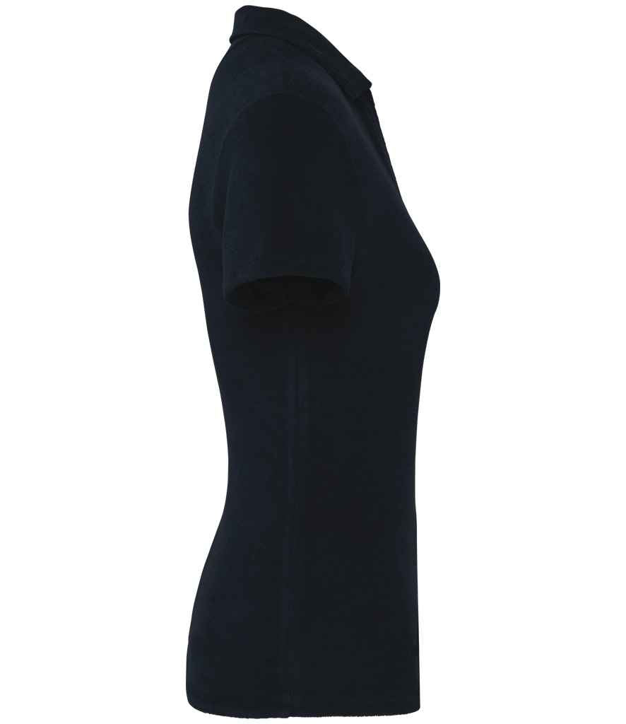 native spirit native spirit ladies terry towel polo shirt - navy (ns228)