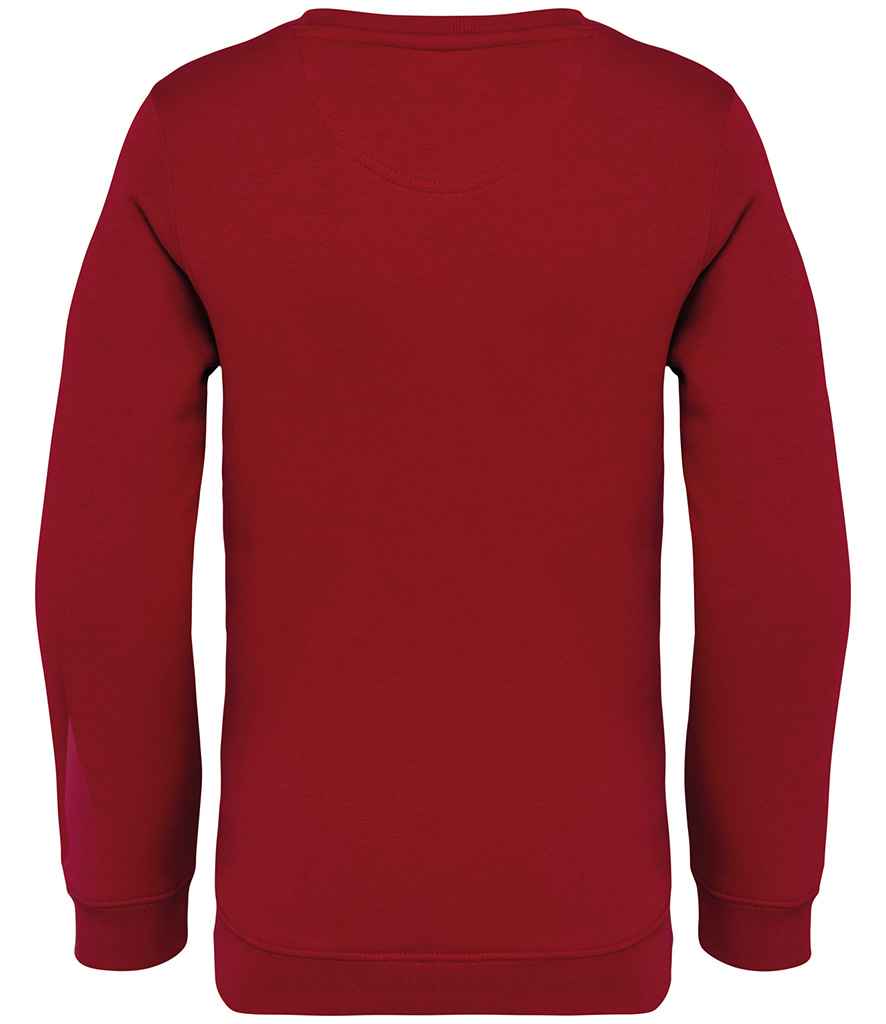 native spirit native spirit kids crew neck sweatshirt - hibiscus red (ns403)