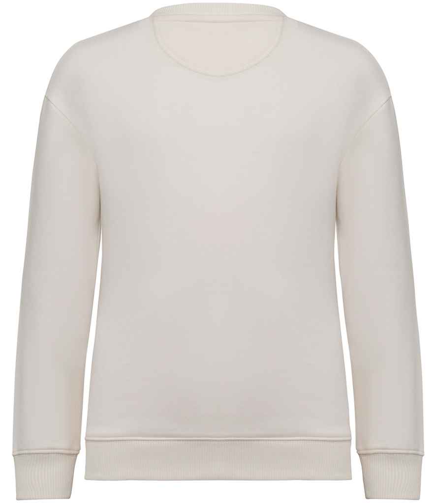 native spirit native spirit kids oversized round neck sweatshirt - ivory (ns437)