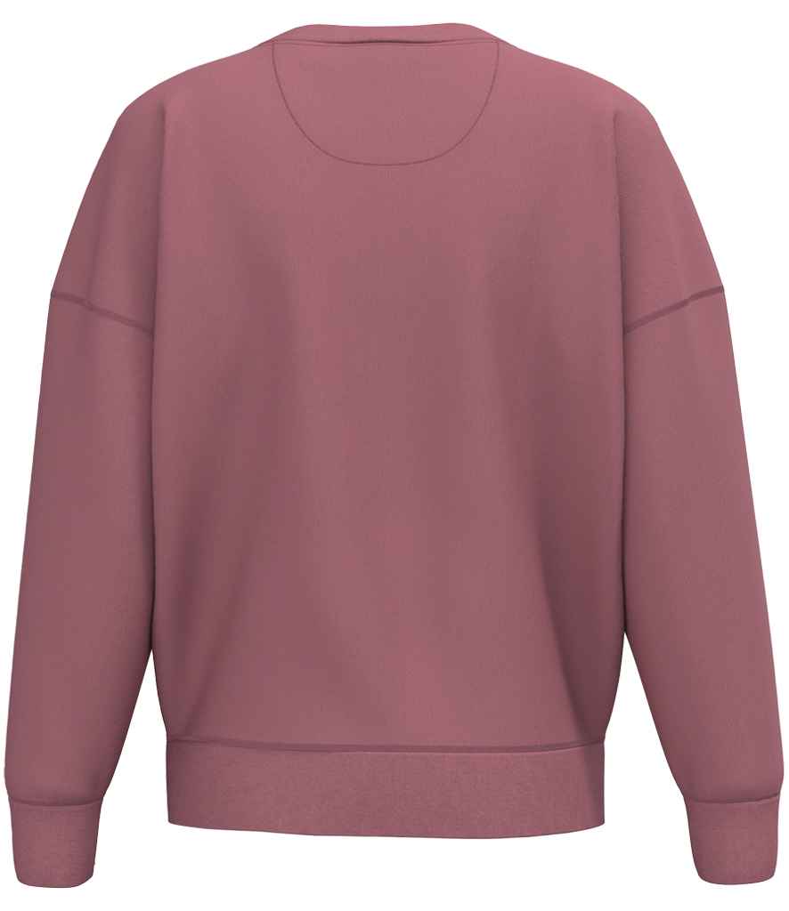 native spirit native spirit ladies crew neck sweatshirt - antique rose (ns439)