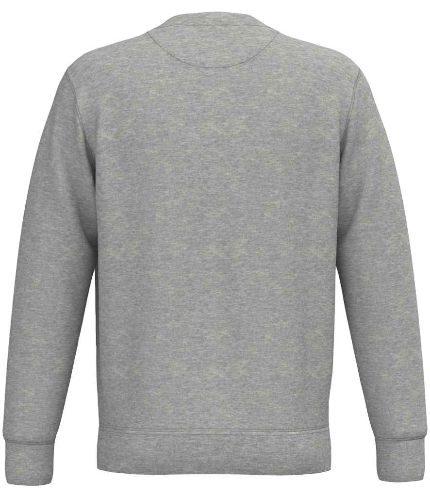 native spirit native spirit unisex crew neck sweatshirt - moon grey heather (ns443)