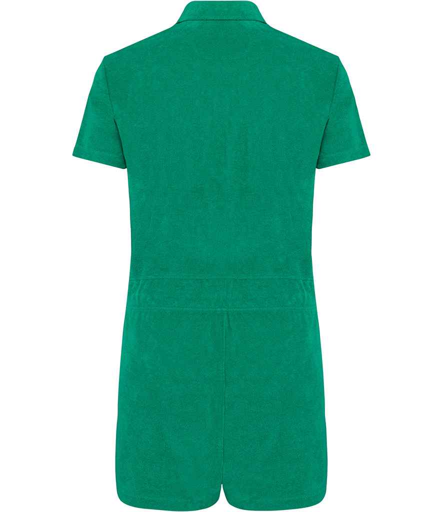native spirit native spirit ladies terry towel short overall - malachite green (ns5002)