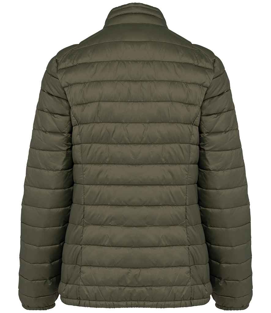native spirit native spirit ladies lightweight recycled padded jacket - organic khaki (ns6001)