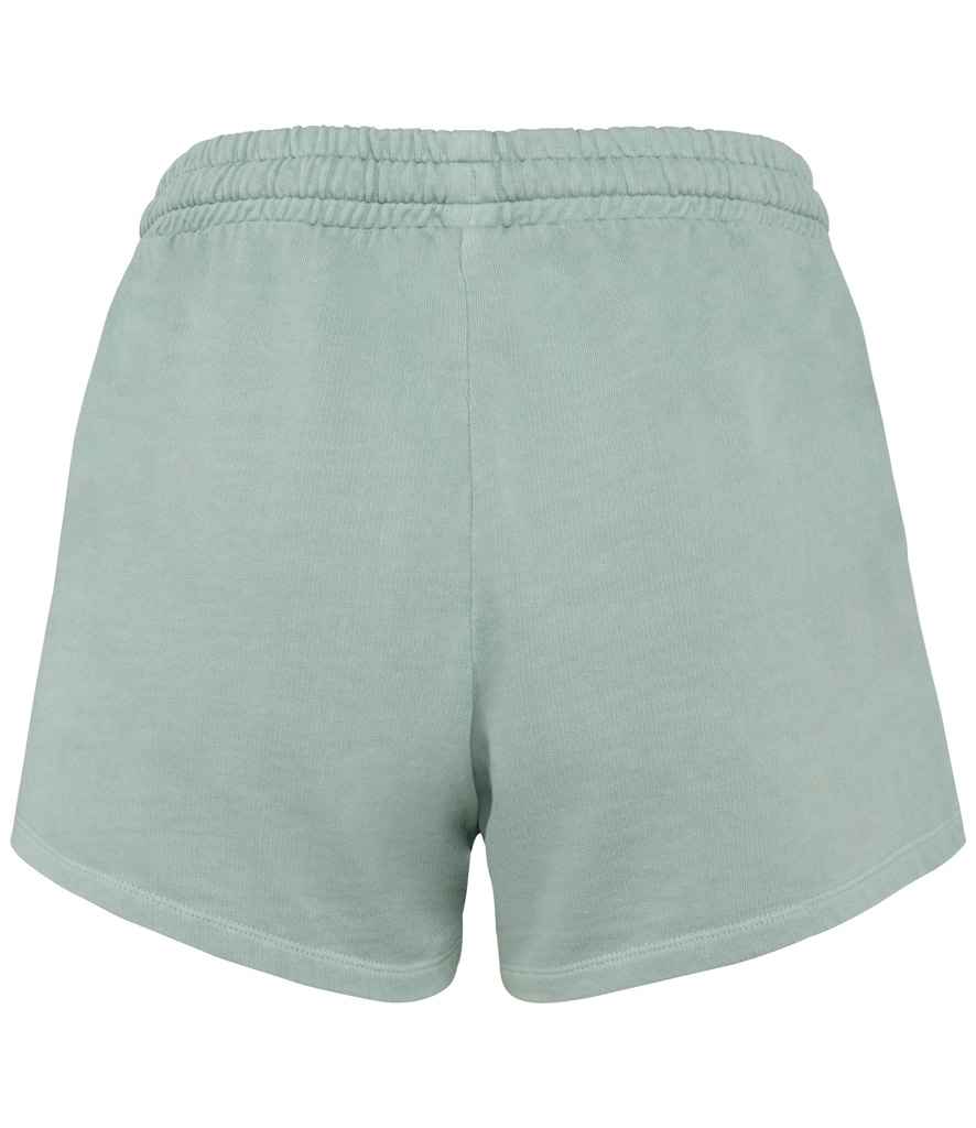 native spirit native spirit ladies terry 280 shorts - washed jade green (ns715)