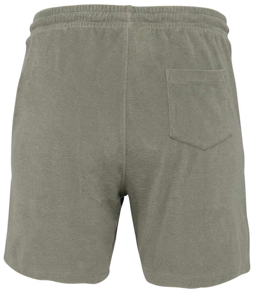 native spirit native spirit terry towel shorts - almond green (ns727)
