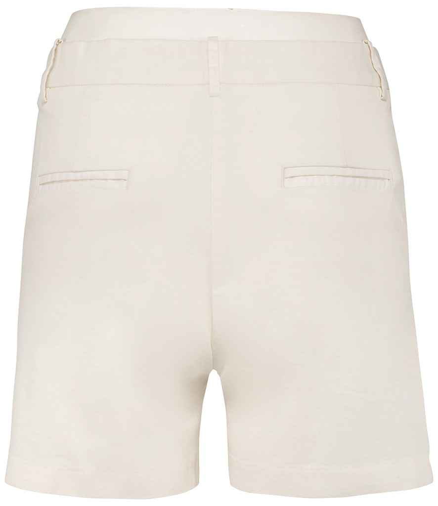 native spirit native spirit ladies chino shorts - ivory (ns739)