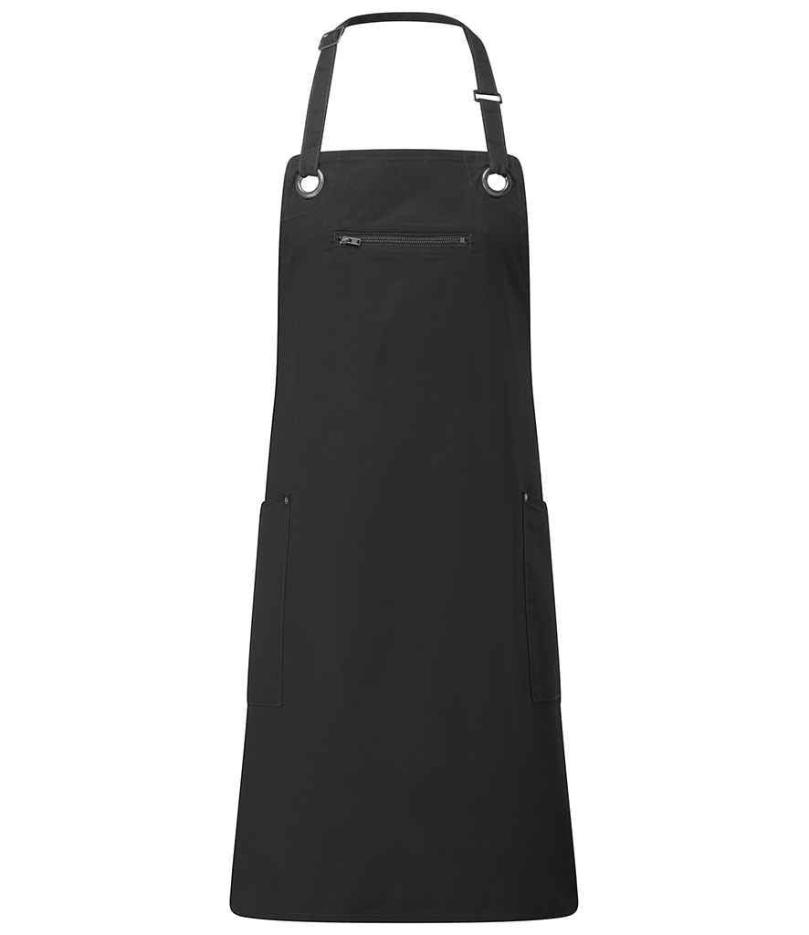 Premier Barley Contrast Stitch Bib Apron (PR121)