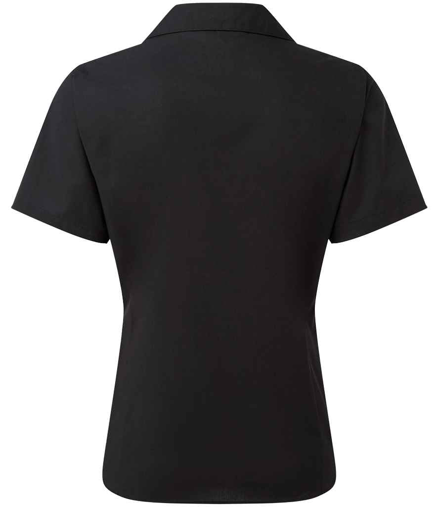 Premier Ladies Short Sleeve Poplin Blouse (PR302)