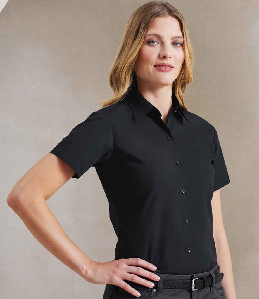 Premier Ladies Supreme Short Sleeve Poplin Shirt (PR309)