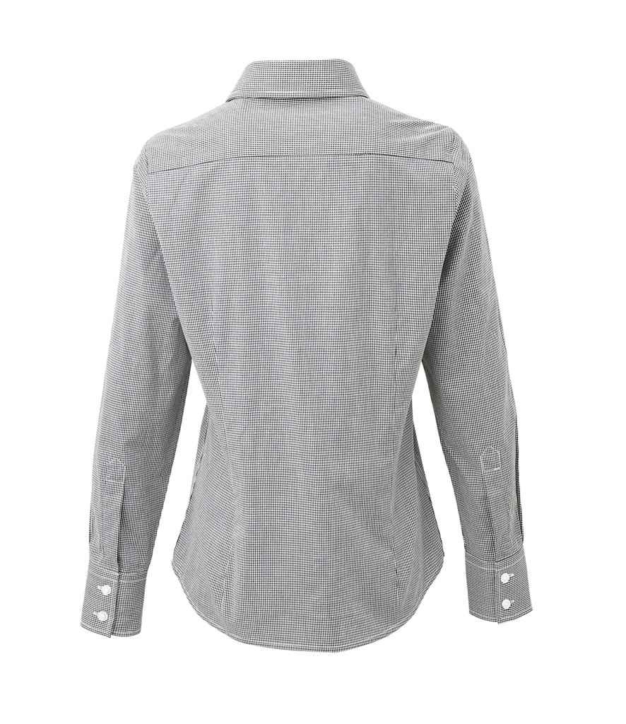 Premier Ladies Gingham Long Sleeve Shirt (PR320)