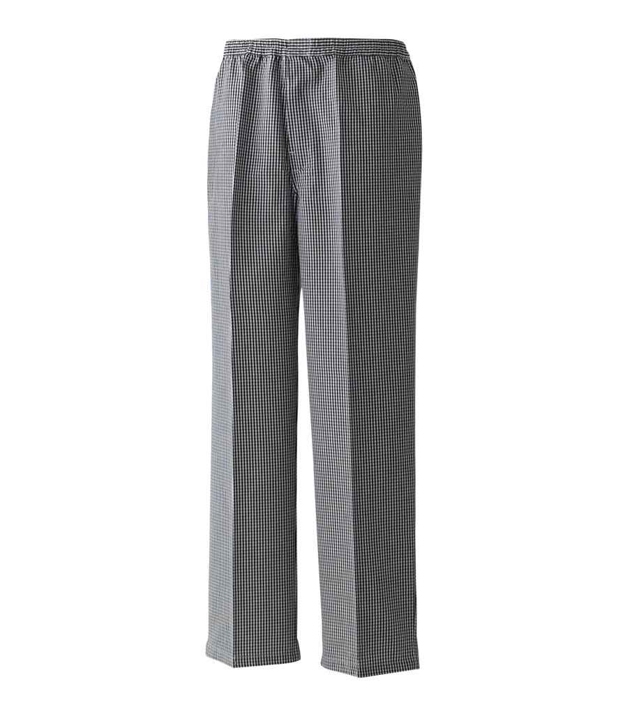 Premier Pull On Chef's Check Trousers (PR552)