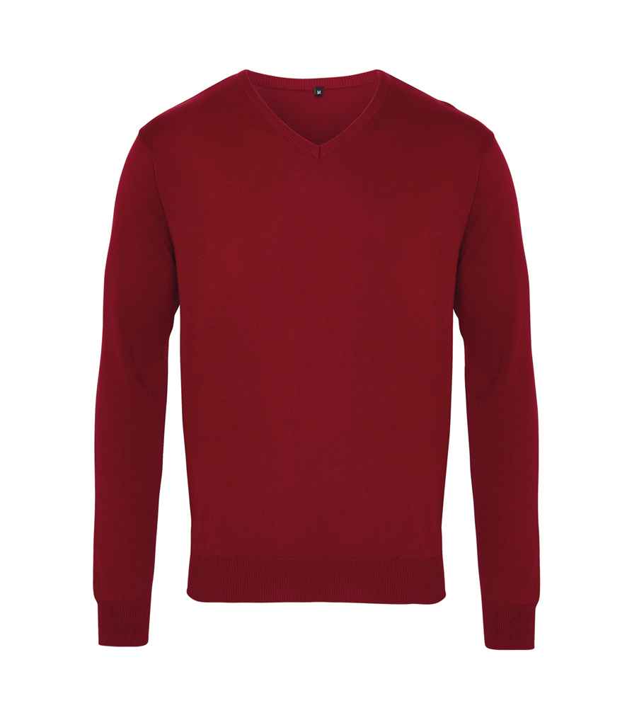 Premier Knitted Cotton Acrylic V Neck Sweater (PR694)