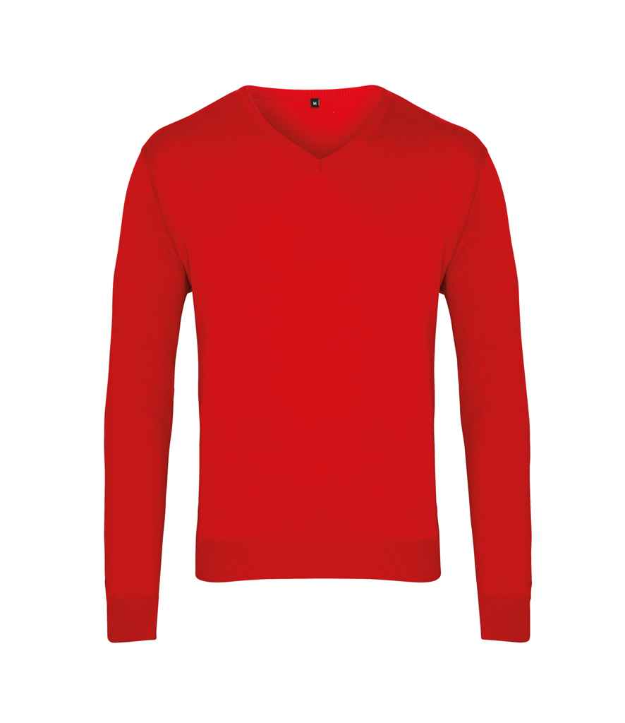 Premier Knitted Cotton Acrylic V Neck Sweater (PR694)