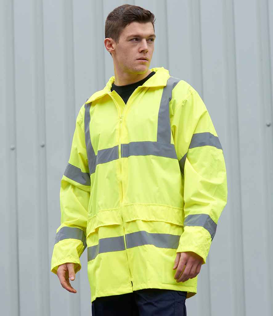 Portwest Hi-Vis Rain Jacket - Yellow (PW011)