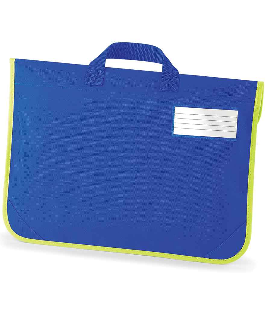 Quadra Enhanced-Viz Book Bag - Bright Royal (QD452)