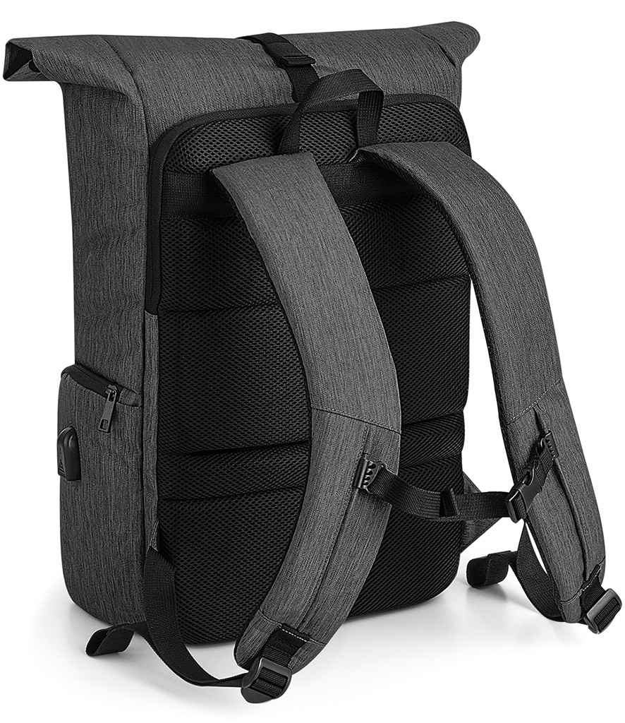 Quadra Q-Tech Charge Roll-Top Backpack - Granite Marl (QD995)