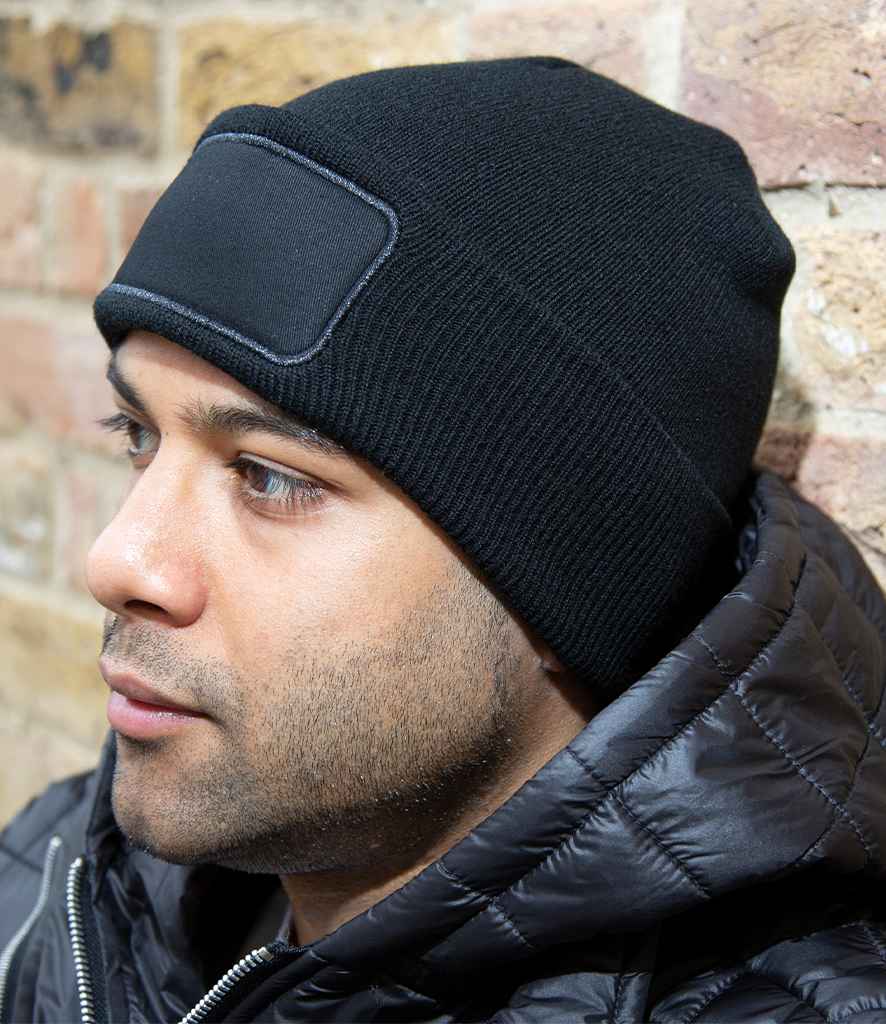 Result Core Double Knit Printers Beanie - Black (RC027)