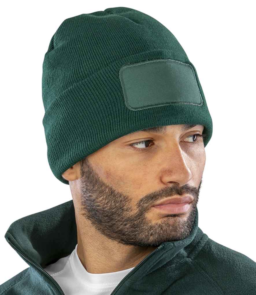 Result Core Double Knit Printers Beanie - Bottle Green (RC027)