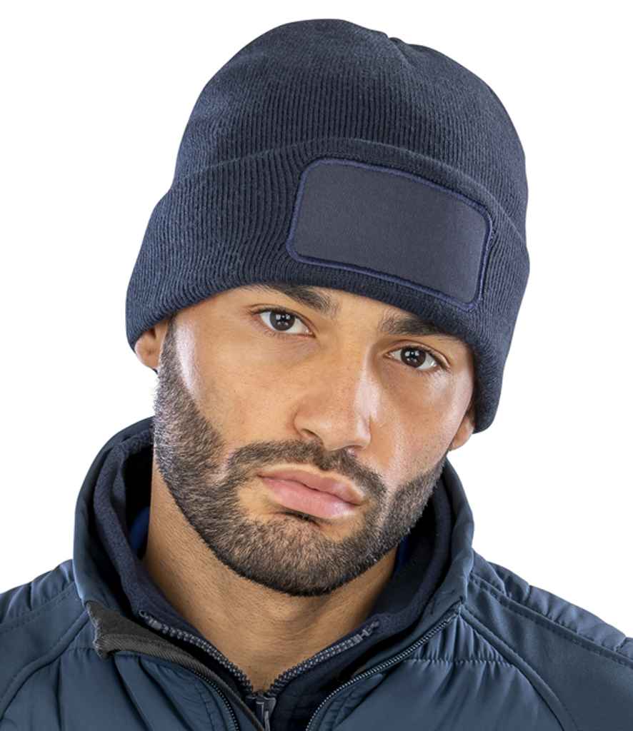 Result Core Double Knit Printers Beanie - Navy (RC027)