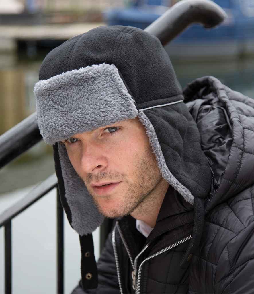 Result Ocean Trapper Hat - Black/Grey (RC032)