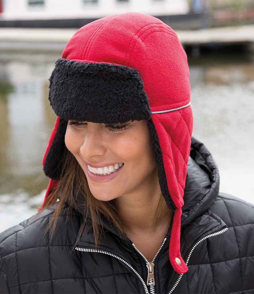 Result Ocean Trapper Hat - Red/Black (RC032)