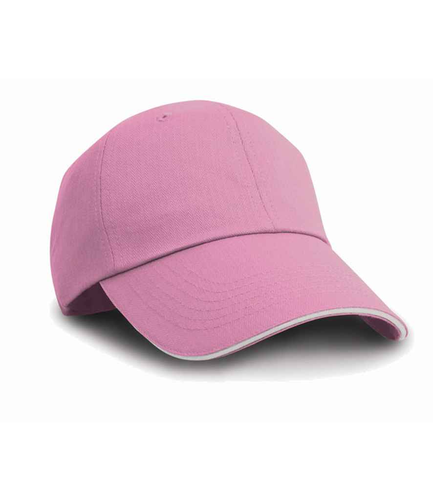 Result Herringbone Cap - Pink/White (RC038)