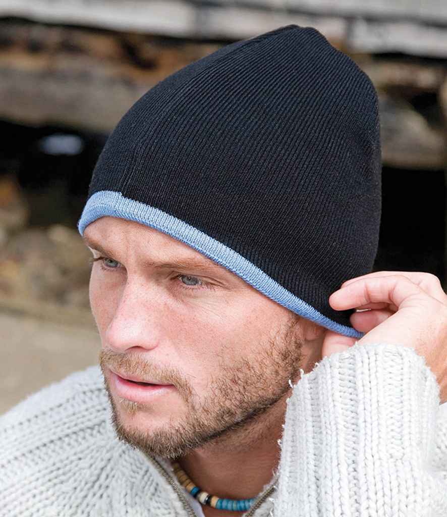 Result Reversible Fashion Fit Hat - Black/Sky Blue (RC046)
