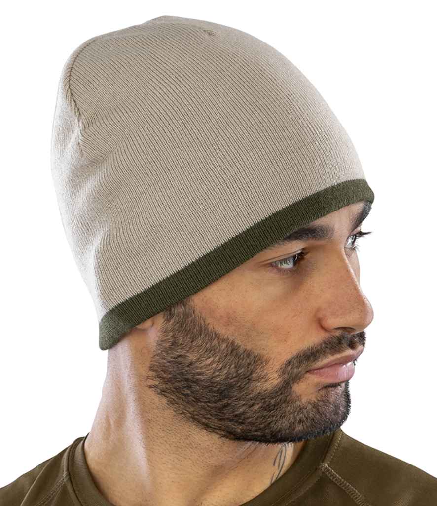 Result Reversible Fashion Fit Hat - Stone/Olive Green (RC046)
