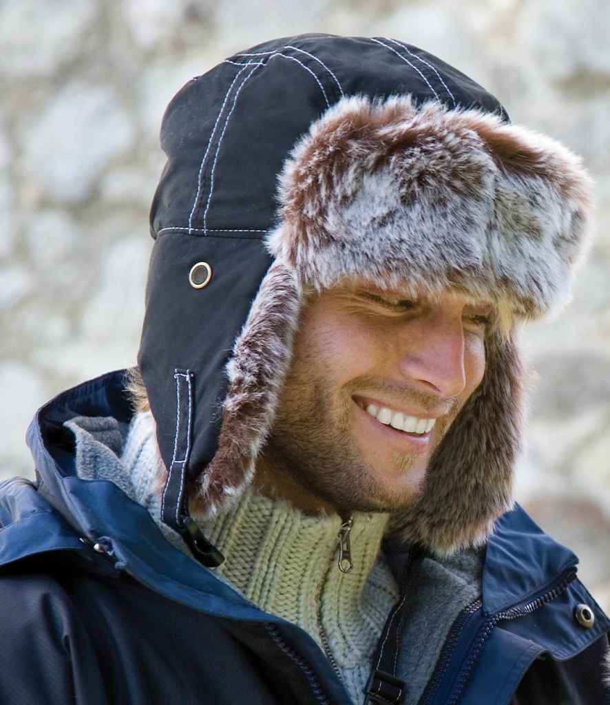 Result Classic Sherpa Hat - Black (RC056)