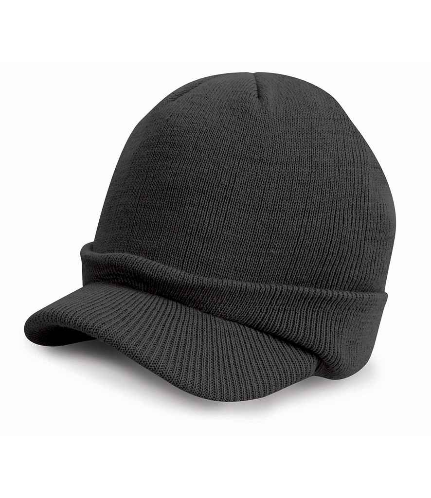 Result Esco Army Knitted Hat - Charcoal (RC060)