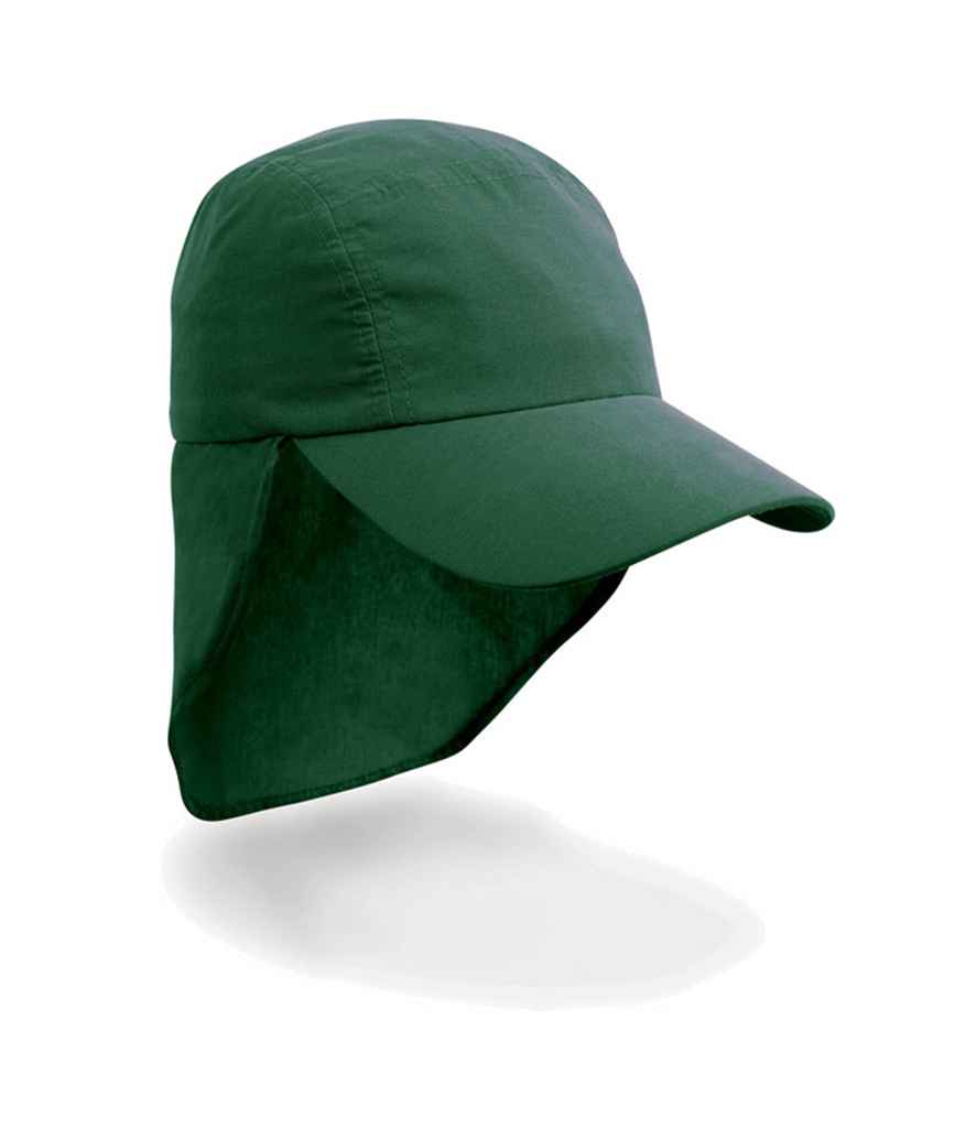 Result Kids Legionnaires Cap - Bottle Green (RC069B)