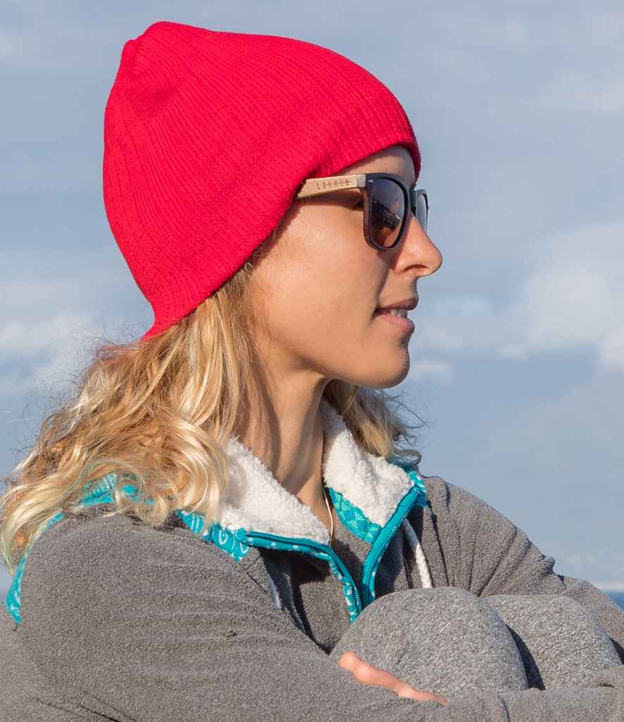 Result Cotton Knitted Beanie - Red (RC074)