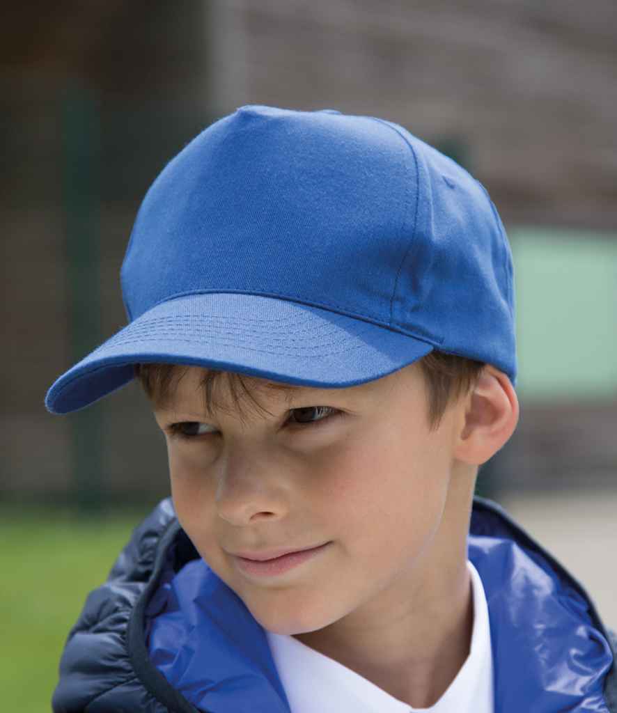 Result Kids Boston 5 Panel Printers Cap - Royal Blue (RC084B)
