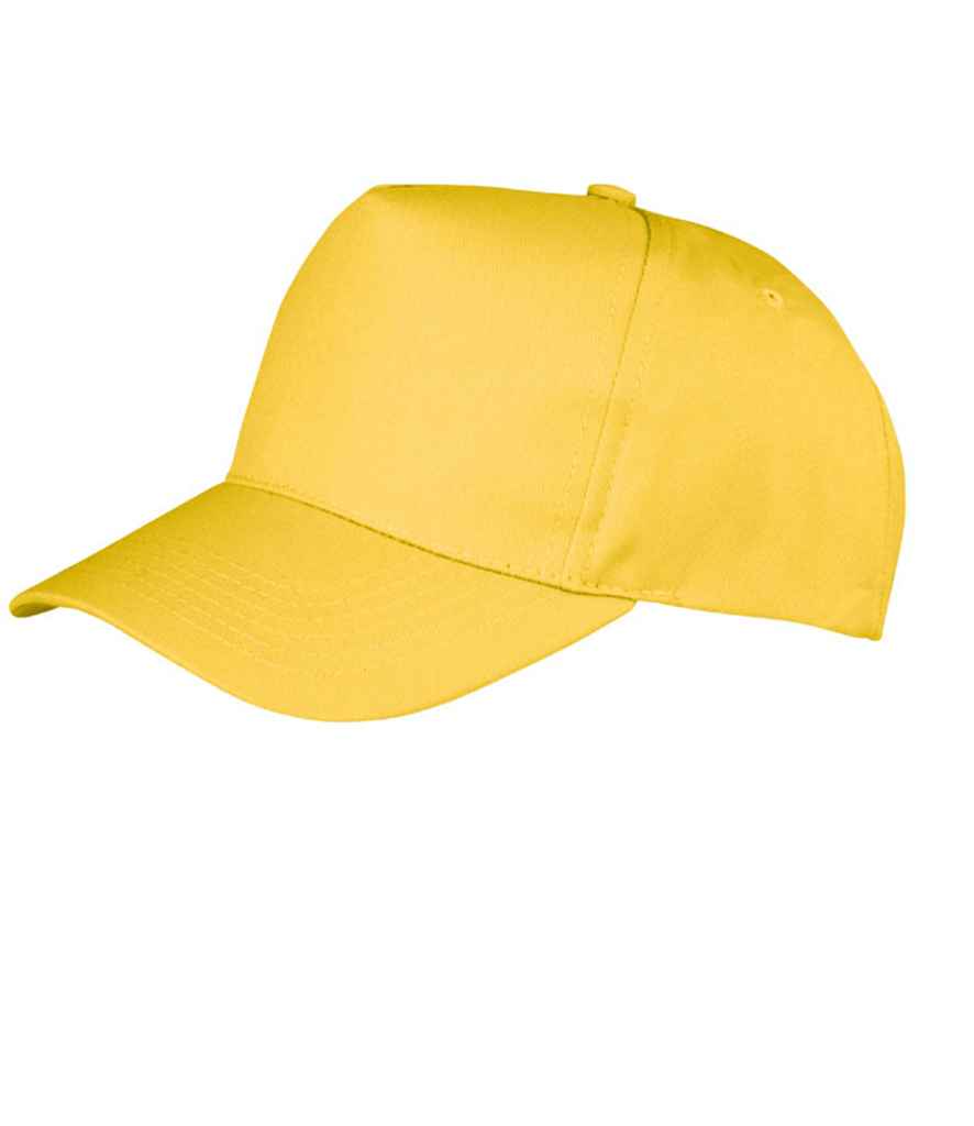 Result Boston 5 Panel Printers Cap - Yellow (RC084)
