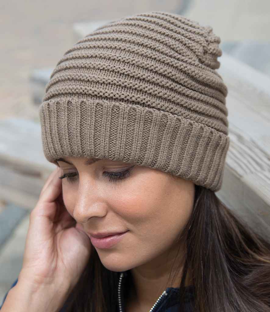 Result Braided Fleece Lined Hat - Fennel (RC376)