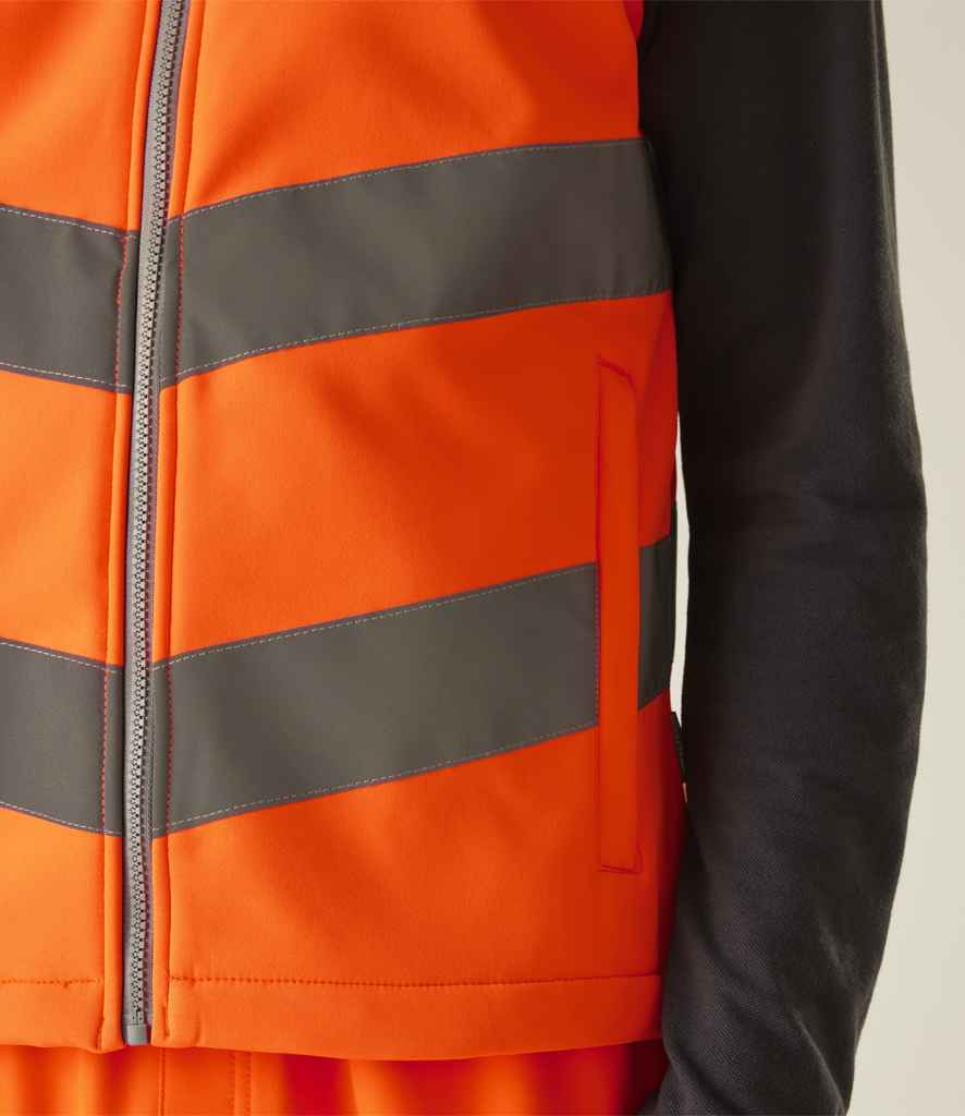Regatta High Visibility Pro Contract Ablaze Soft Shell Bodywarmer (RG560)