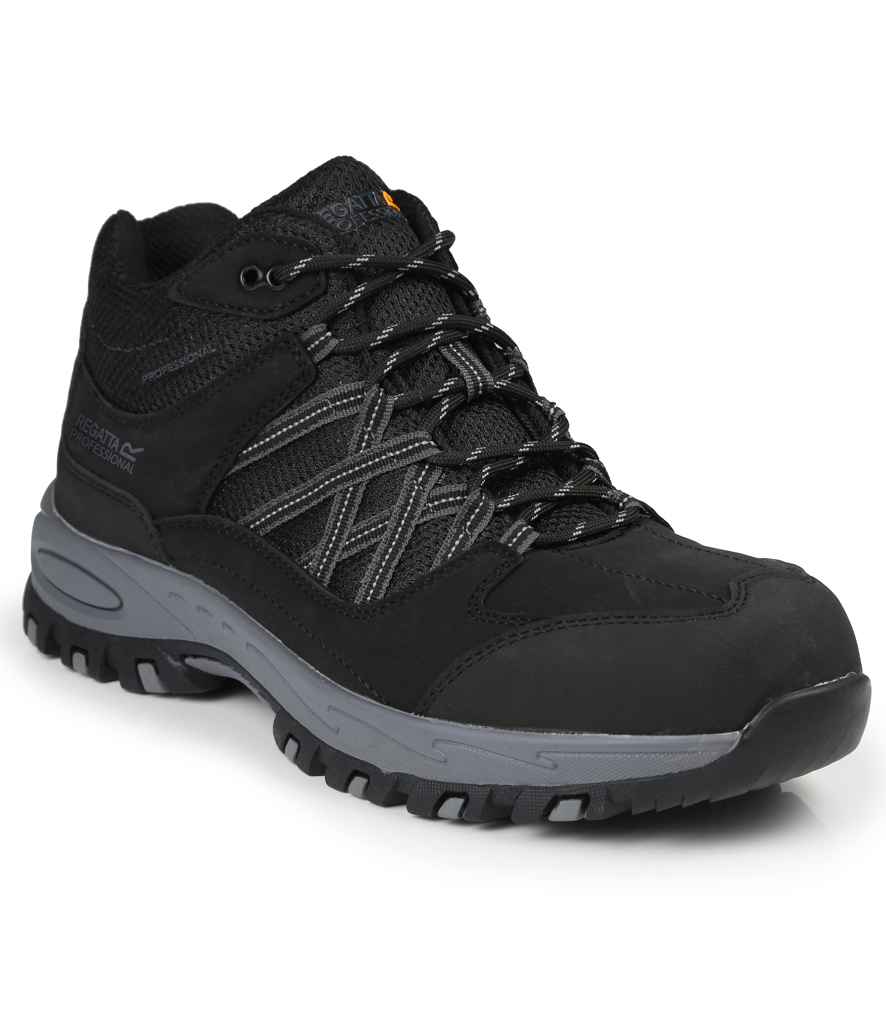Regatta Safety Footwear Regatta Safety Footwear Sandstone SB Safety Hikers - Black/Granite (RG592)