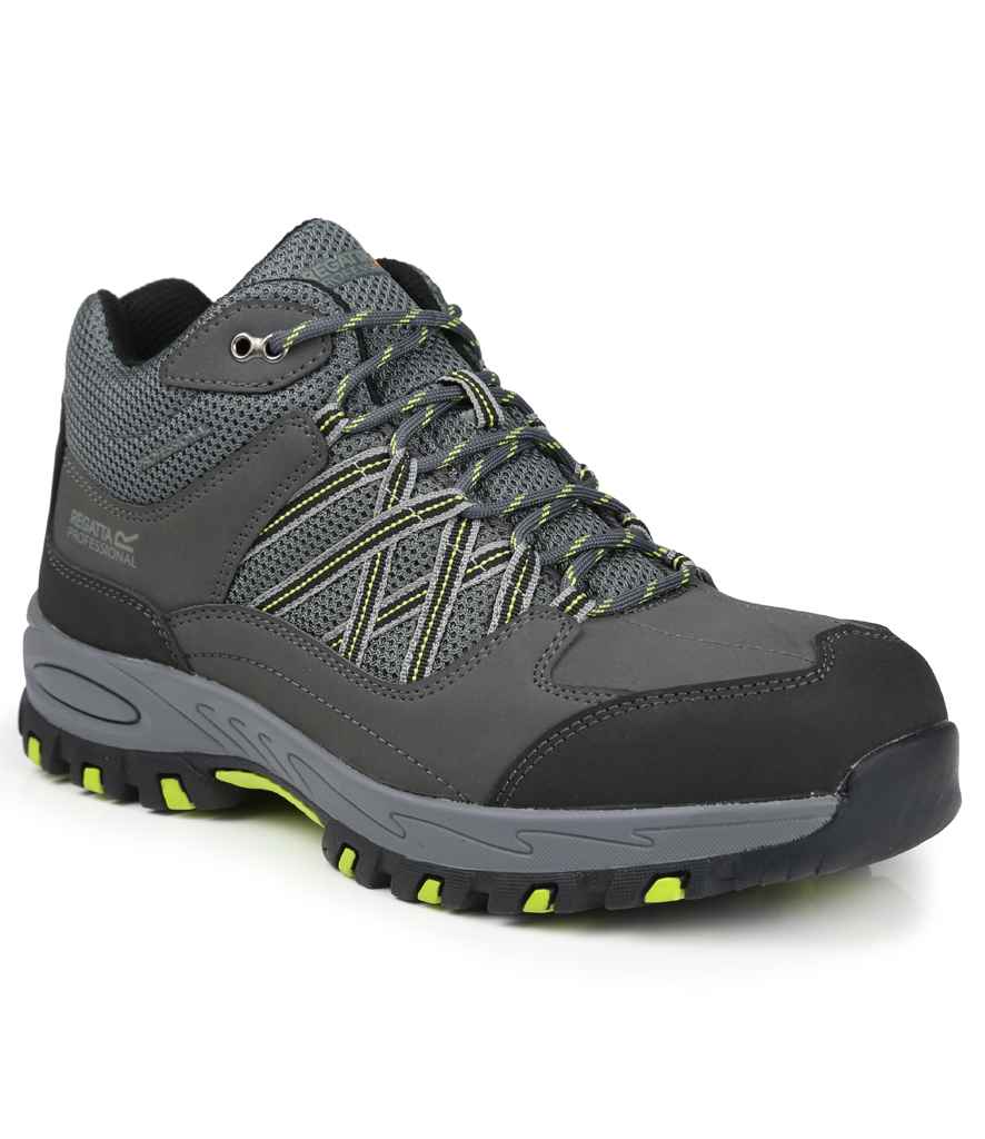 Regatta Safety Footwear Regatta Safety Footwear Sandstone SB Safety Hikers - Briar/Lime Punch (RG592)