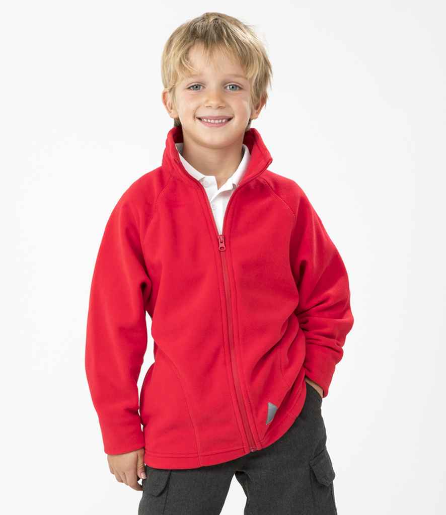 Result Core Kids/Youths Micro Fleece Jacket - Red (RS114B)