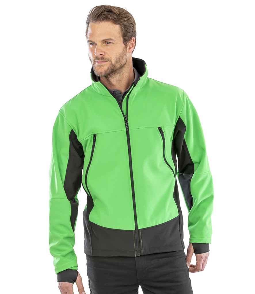 Result Soft Shell Activity Jacket - Vivid Green (RS120)