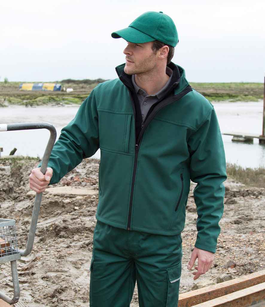 Result Classic Soft Shell Jacket - Bottle Green (RS121M)