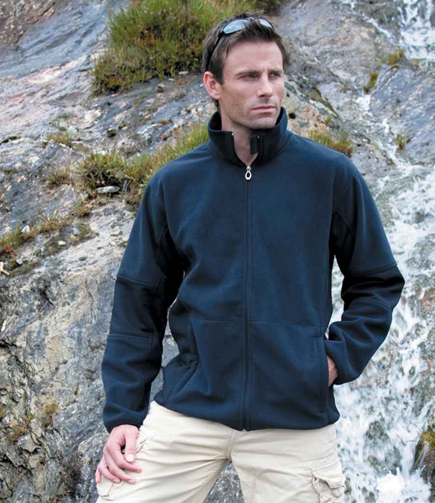 Result Osaka Combed Pile Soft Shell Jacket - Navy (RS131M)