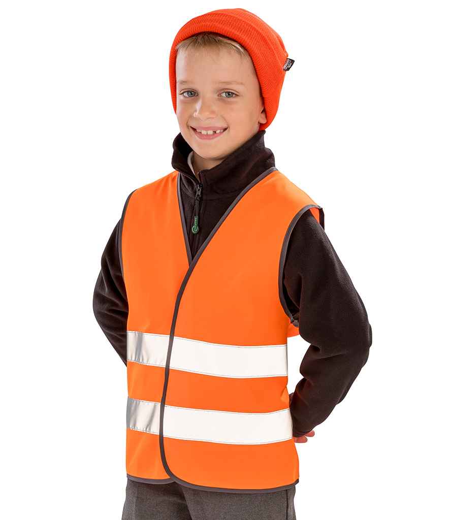 Result Core Kids Hi-Vis Safety Vest - Fluorescent Orange (RS200B)