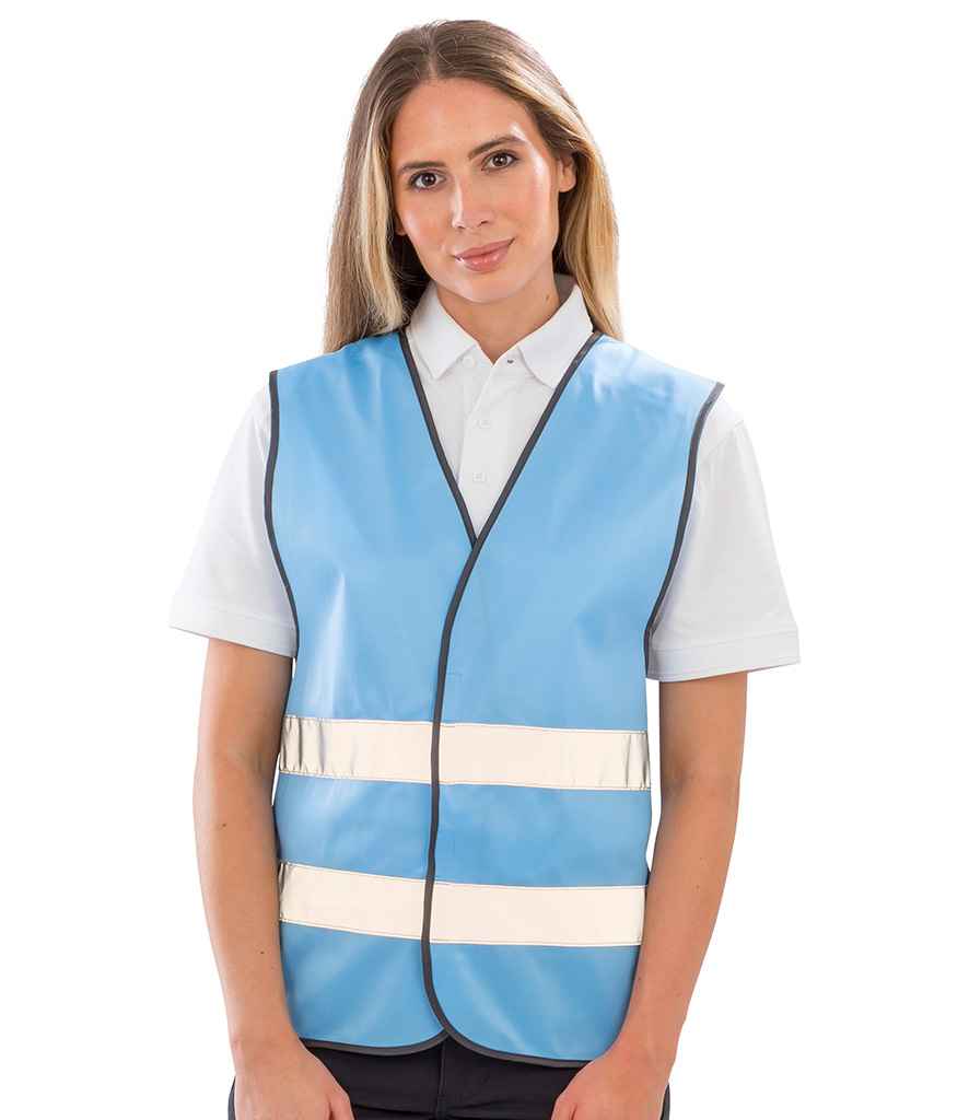 Result Core Enhanced Vis Vest - Sky Blue (RS200E)