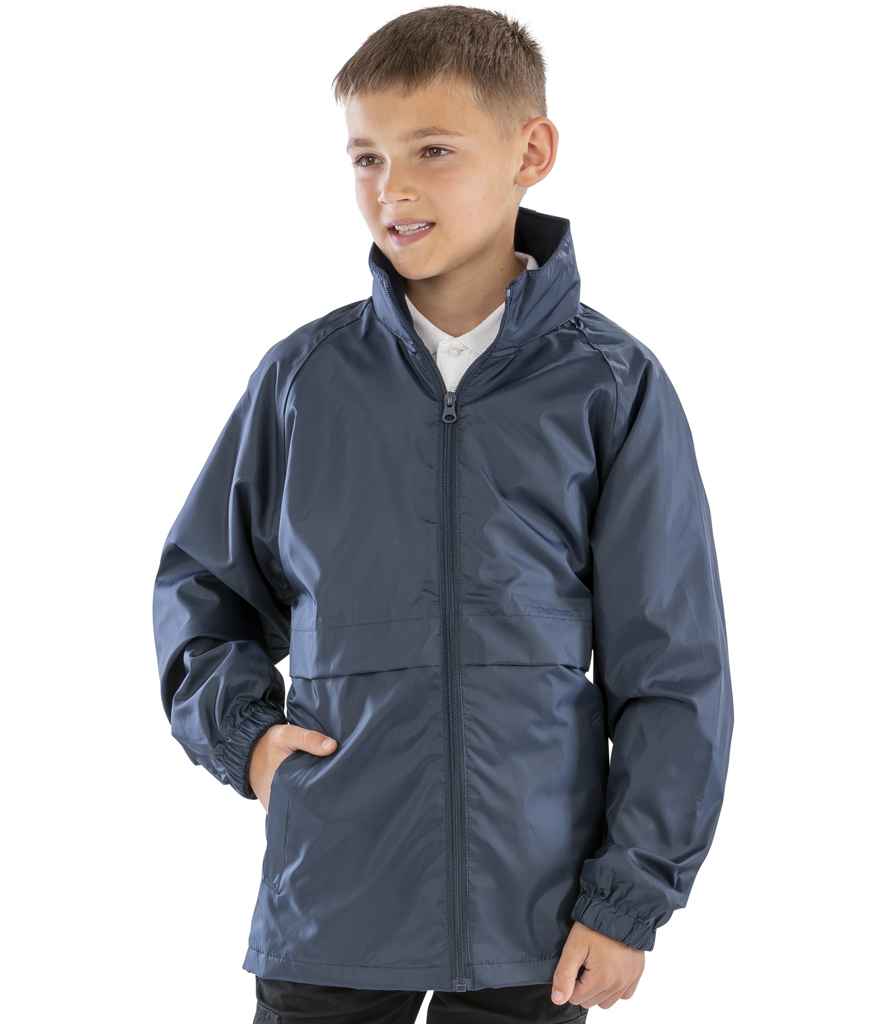 Result Core Kids Micro Fleece Lined Jacket - Navy (RS203B)