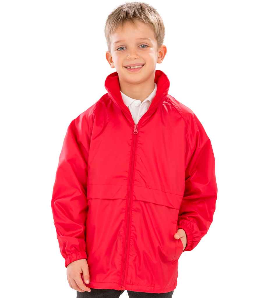 Result Core Kids Micro Fleece Lined Jacket - Red (RS203B)