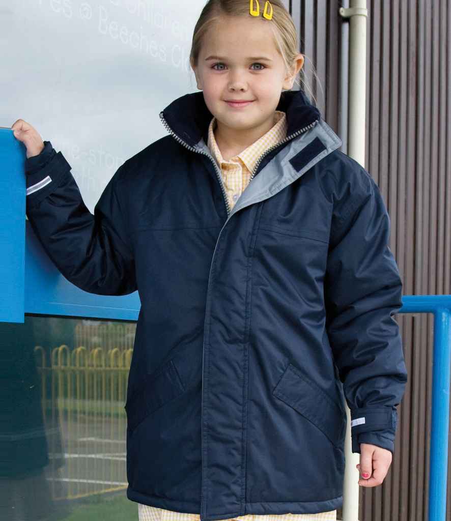 Result Core Kids Winter Parka Jacket - Navy (RS207B)