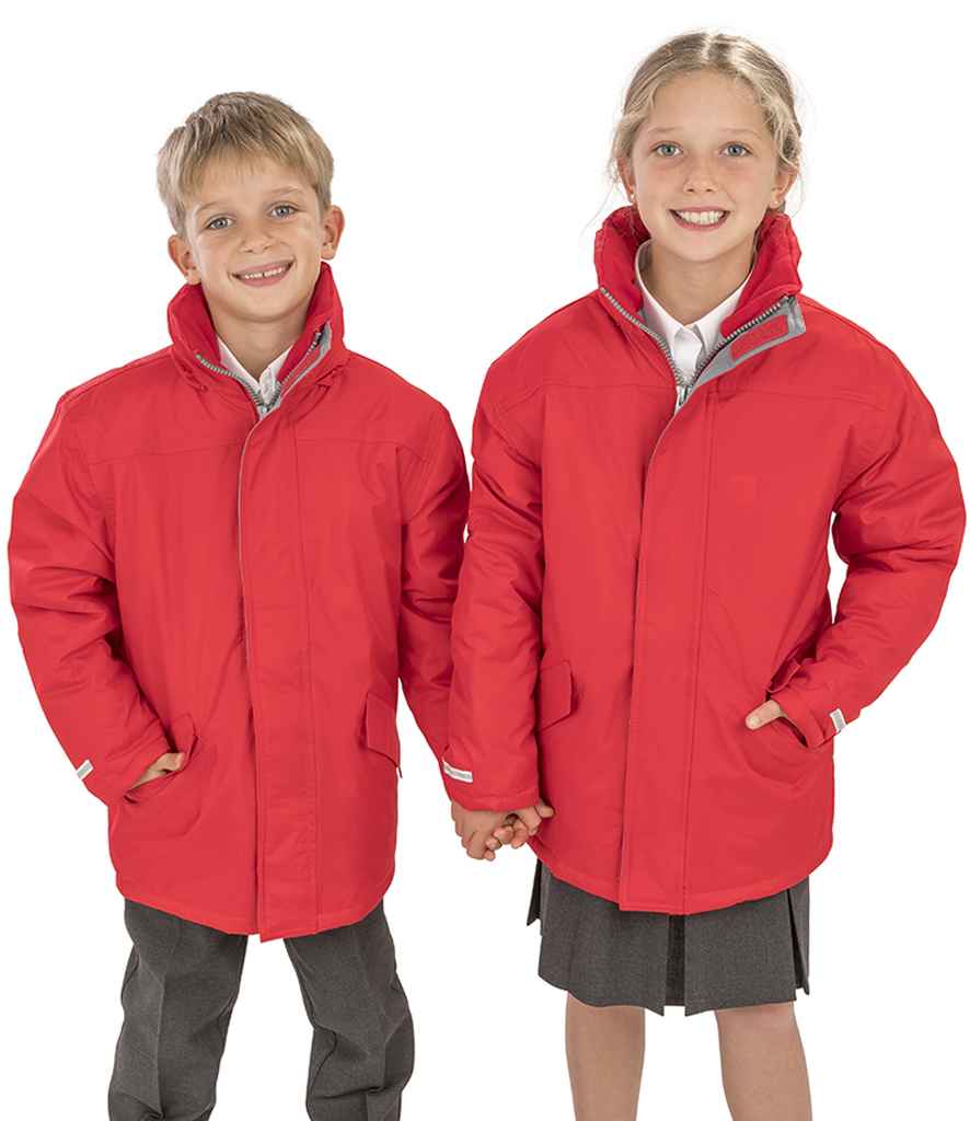 Result Core Kids Winter Parka Jacket - Red (RS207B)