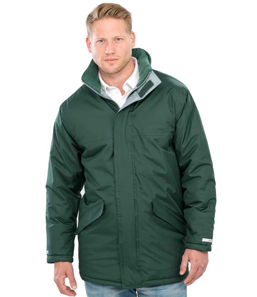 Result Core Winter Parka Jacket - Bottle Green (RS207)