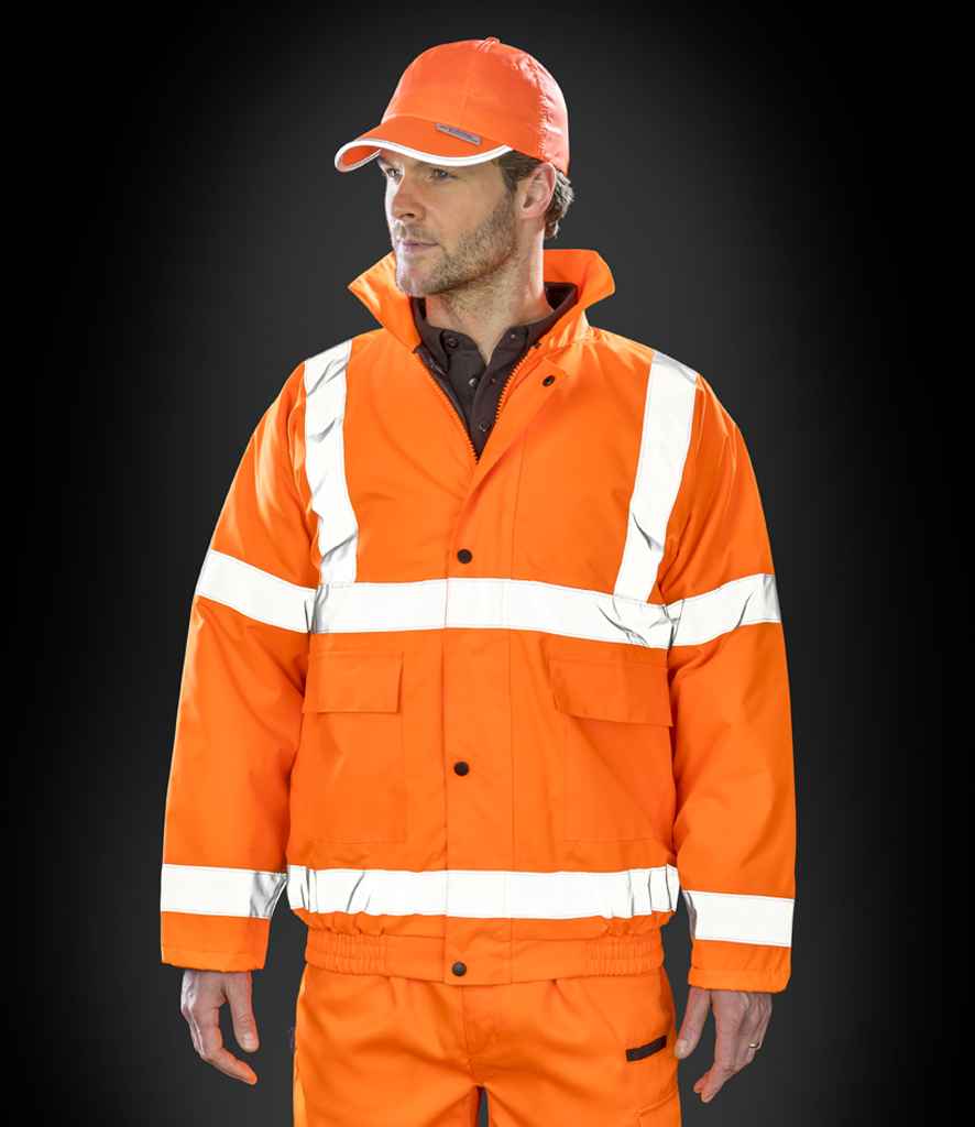 Result Core Hi-Vis Winter Blouson Jacket - Fluorescent Orange (RS217)